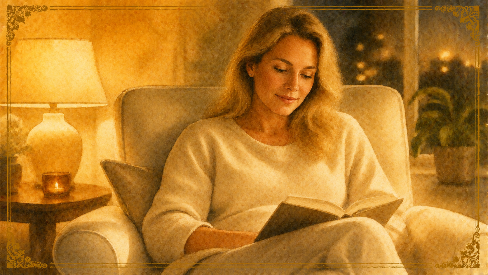 mujer leyendo cama